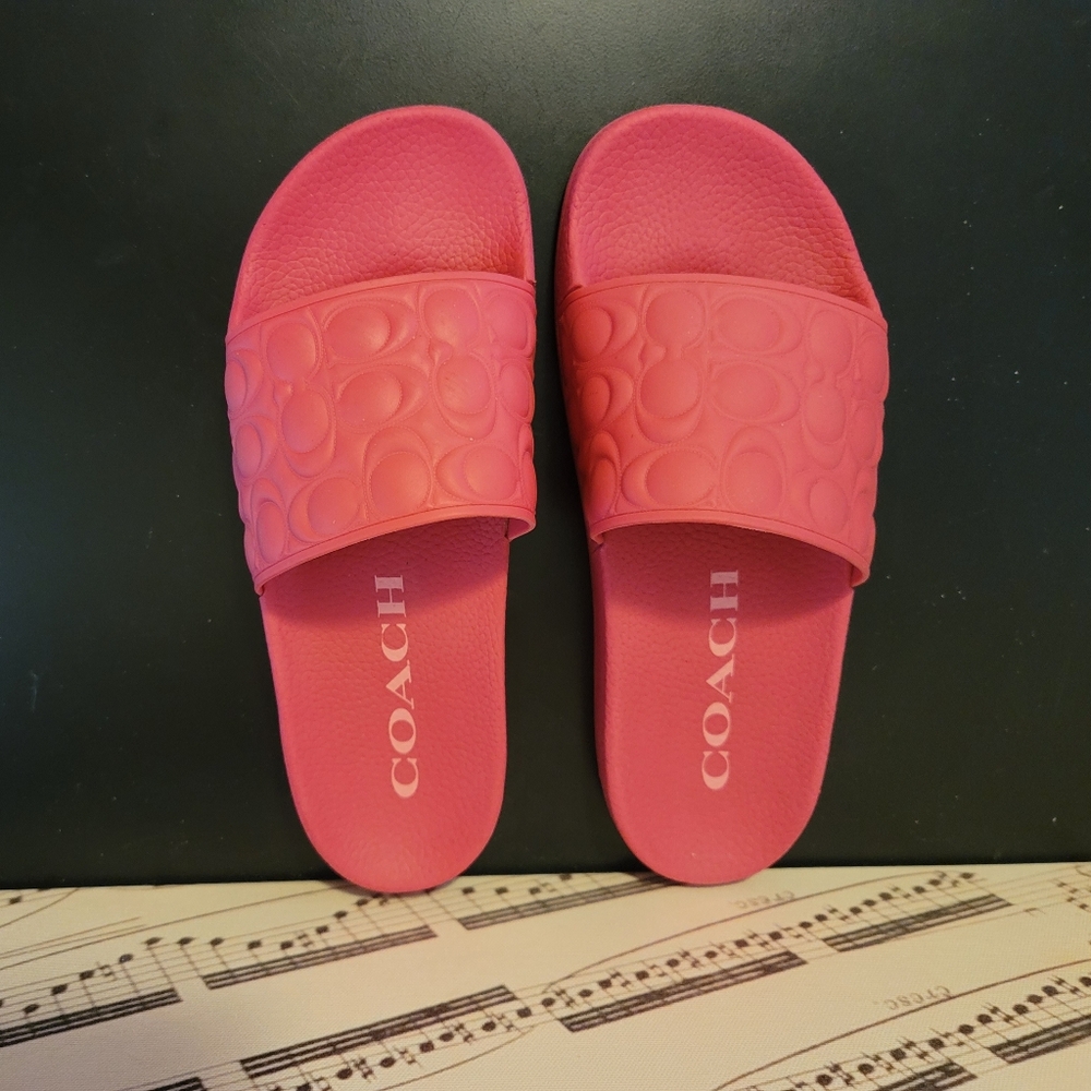 GUC Pink COACH Uli Sport Slides size 8